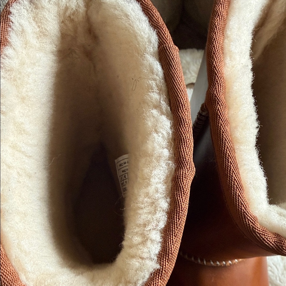 UGG Chestnut Leather Boots - Picture 3 of 7